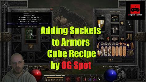 add sockets to armor d2|Recipe: Add Sockets to Normal Body Armor .